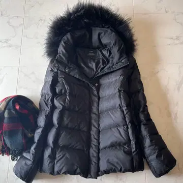 23구 시레타프타 다운 자켓 블랙 후드 퍼 탈부착 가능