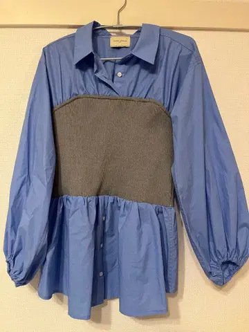 UNITED ARROWS 니트 뷔스티에 콤비 셔츠