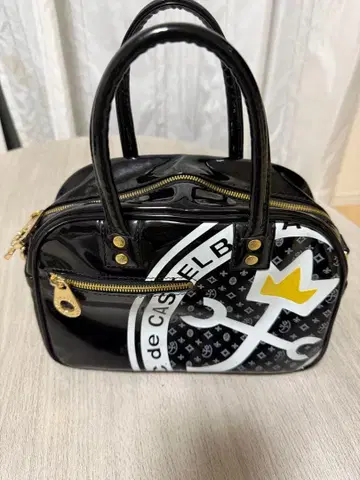 CASTELBAJAC 블랙 미니 보스턴 백