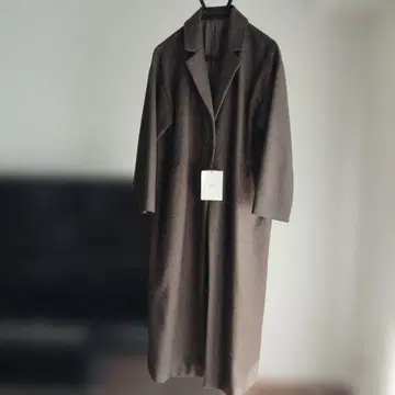 nairo 오버 사이즈 체스터 코트 브라운