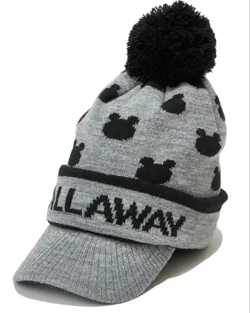 캘러웨이 Callaway 골프 폼폼 니트 모자 챙 달린 캡 모자