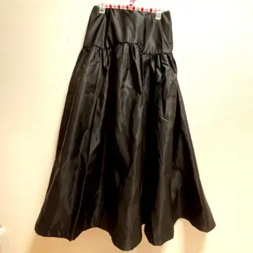 forme 스커트 블랙 카네코 아야 콜라보 ?개더 블랙 블랙