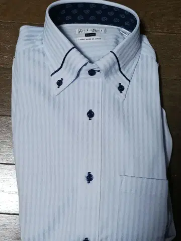 [ 미사용 새상품 ] 하루야마 i셔츠 버튼 다운 블루 스트라이프