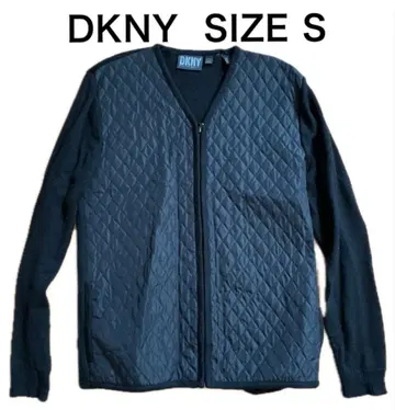 DKNY 다나카란 자켓 니트 스웨터 울 블랙 사이즈 S
