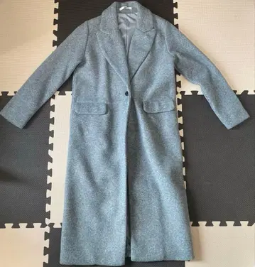 GRL 울 터치 롱 체스터 코트 그레이 M 사이즈