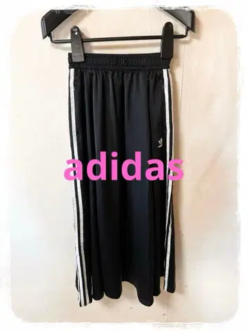 P1 아디다스 오리지널스 블랙 플레어 롱 스커트 XS