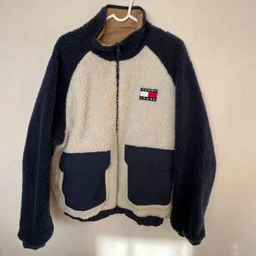 TOMMY JEANS 리버서블 보아 자켓 나일론 자켓
