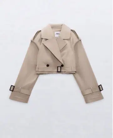 ZARA 오버 사이즈 숏 기장 트렌치코트 S 사이즈