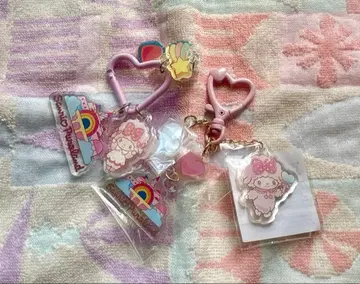 산리오 파크 시츄에이션 컬러풀 하트 키링 마이 스위트 피아노