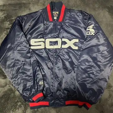 Majestic 시카고 화이트삭스 쿠퍼스타운 구제 바시티 자켓 XL