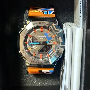 G-SHOCK GA-2000 오렌지/파랑/블랙 손목시계