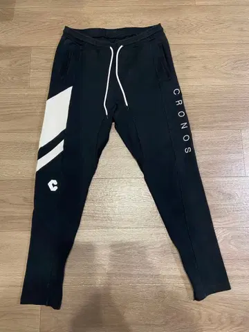 CRONOS 블랙 조거 팬츠
