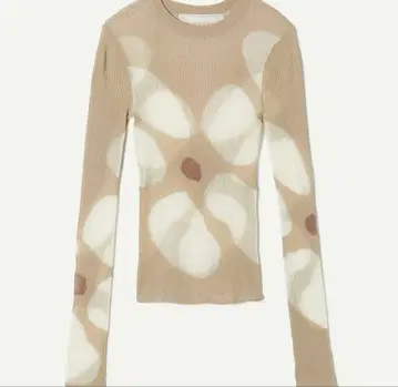 LEINWANDE Botanical Sheer Intarsia Top