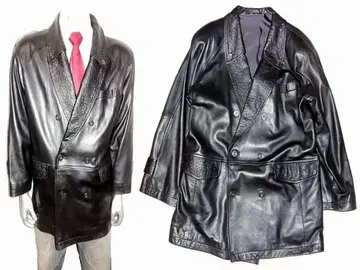 고급 천연 가죽 램스킨 자켓 하프 코트 블레이저