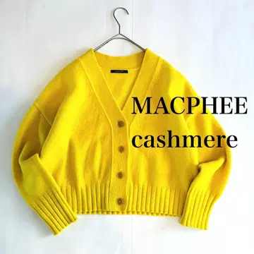 맥피 니트 라무 캐시미어 V넥 가디건