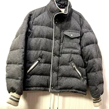 MANHATTAN TRANSFER 그레이 다운 자켓 스탠드 카라