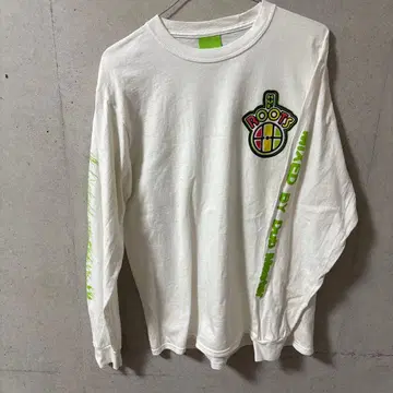 HUF 화이트 긴팔 롱T 백 프린트