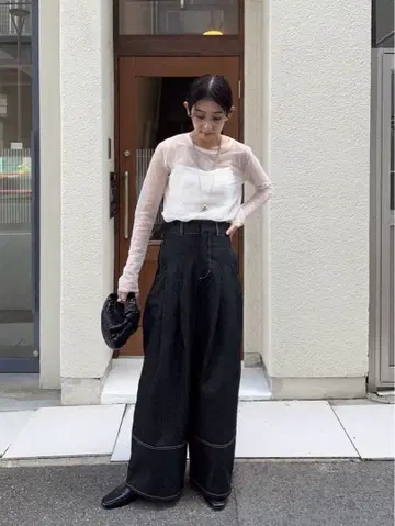 AEWEN MATOPH 시어 크루넥 티셔츠