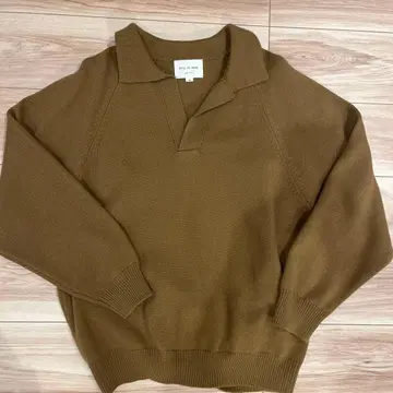 새상품급! 따뜻한. STILL BY HAND 울 니트 스웨터 46 브라운