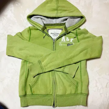 구제 의류 Abercrombie & Fitch 그린 후드티 S 사이즈