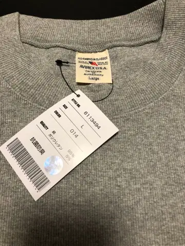 [미사용 택 포함] AVIREX 아비렉스 롱T 긴팔 티셔츠 사이즈 L