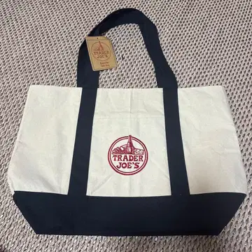 TRADER JOE'S 토트백 아이보리/네이비