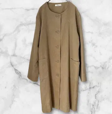 오스코프 베이지 롱 코트