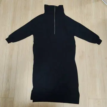 누아르 트레이닝복 원피스 롱 기장 ( F ) 블랙 집업 캐주얼