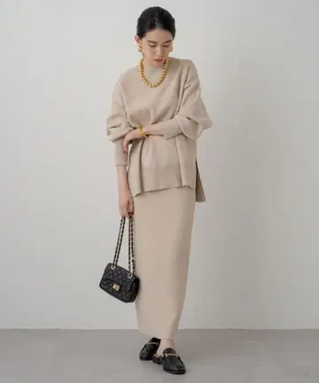 loungedress 맨투맨 니트 셋업