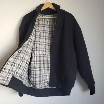 먼싱웨어 골프웨어 니트 자켓 블루종 블랙 가을/겨울