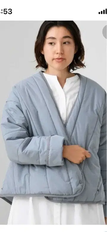 lupilien 루필리안 충전솜 퀼팅 변형 블루종