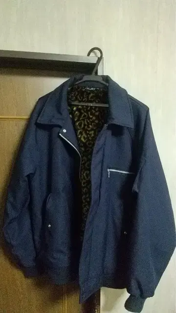 네이비 도라이치 LL 사이즈 한정판 레오파드 무늬