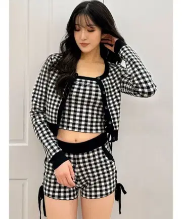 GYDA 깅엄 체크 팬츠 바지 숏팬츠