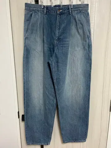 Graphpaper 그라프 페이퍼 턱 테이퍼드 데님 인디고 3