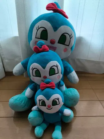 호빵맨 캐릭터 봉제 인형 3체 세트