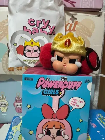 [ 시크릿 ] CRYBABY x 파워퍼프 걸즈 시리즈 봉제 인형