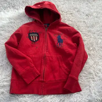 랄프 로렌 Y2K 핑크 후드티 해외 걸 빅 포니 헤이세이 갸루