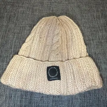야마토미치 베이지 니트 모자