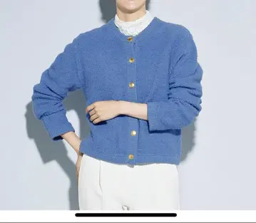 PLST 엑스트라 파인 메리노울 미들 게이지 파일 가디건