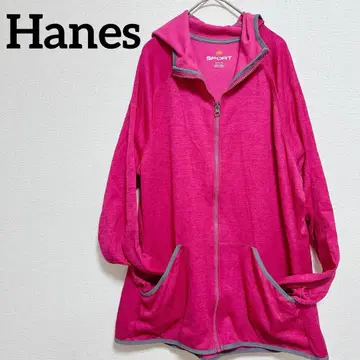 Hanes 헤인즈 SPORT 후드 부착 후드티 [ XL ] 짙은 핑크