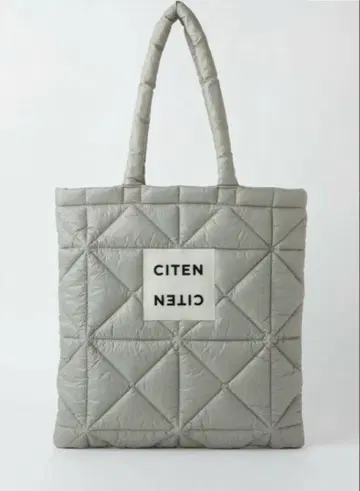 CITEN 시텐 패디드 토트백 그레이 퀼팅