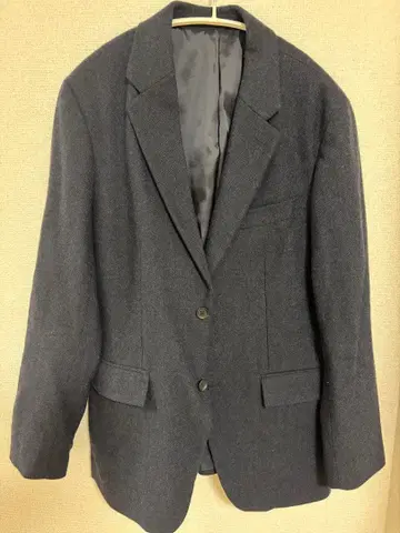 네이비 울 테일러드 자켓 유니클로