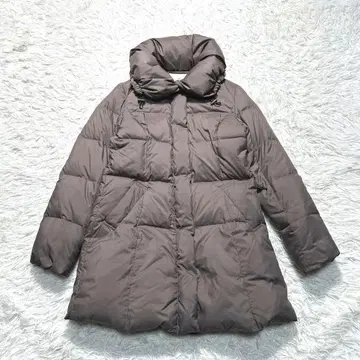 에프데 ef-de 9호 모카 계열 숄카라 다운 코트 여배우 옷깃