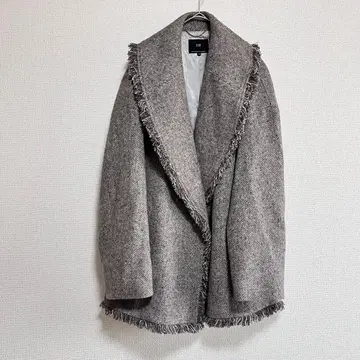 컨디션 최상 23구 MOESSMER 헤링본 트위드 코트 울 38