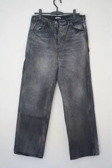 SELVEDGE FADED HEAVY DENIM PAINTER PANTS