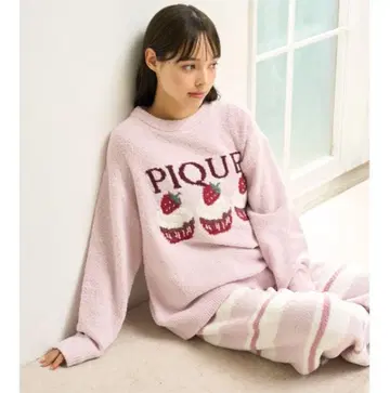 완판템 gelato pique 모티브 자카드 풀오버 핑크