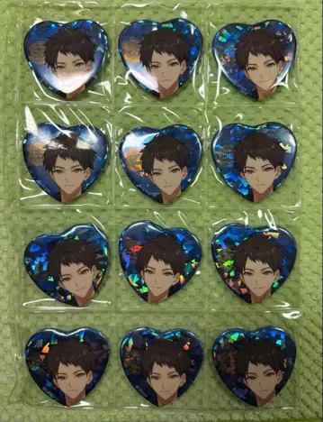 18TRIP 하트형 캔뱃지 키노우치 타오 12개