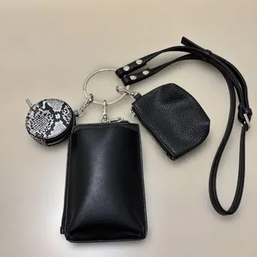 스마트폰 숄더백 블랙