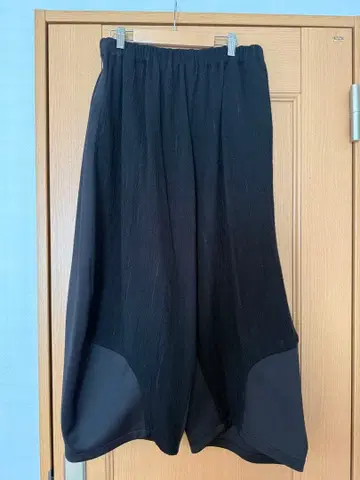 [ 모에 ] 블랙 와이드 팬츠