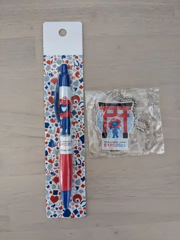 오사카 만박 미야쿠미야쿠 볼펜 아크릴 키체인